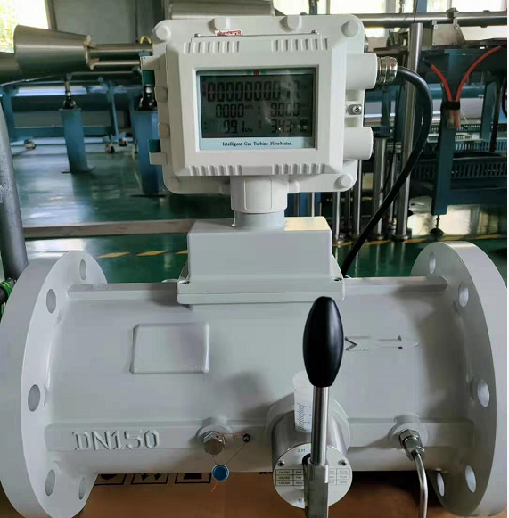 兩臺DN150氣體渦輪流量計準備發(fā)往江蘇，用戶測天然氣貿(mào)易計量